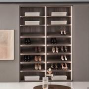 Pacific shoe closet available in melamine or matt lacquer