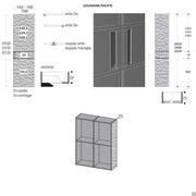 Pacific shoe-closet wardrobe - Handle models for the LOUISIANA door