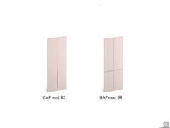 Diagram of the grooves available on models with folding doors