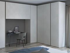 Pacific corner wardrobe with bridge unit