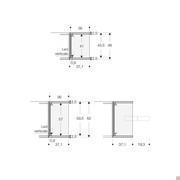 Specific measurements of the side bookcase for a Pacific hinged wardrobe