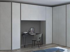 Pacific modern bridge wardrobe - doors in melamine loto natura