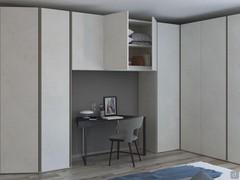 Pacific modern bridge wardrobe - view of the inside finish in loto nature matching the doors