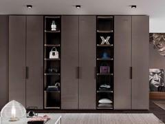 Neptune Lounge modular wardrobe with folding doors, freely combinable with elements from the Lounge collection for an original and functional composition