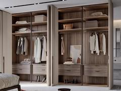 Neptune Lounge modular wardrobe with folding doors, customisable in terms of size and internal equipment (available in the dedicated product card)