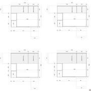 Wide dressing unit with external compartments + internal shelf: specific measurements