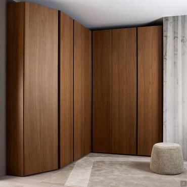 Pacific wardrobe with beveled corner