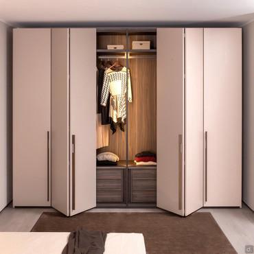 Neptune Lounge modular wardrobe with folding doors