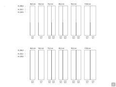 Modularity of the Midley Wide wardrobe, which can be combined by placing elements of equal height next to each other