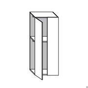 Blind end cap for Wide hinged wardrobes, can also be combined with a sliding module for special corner compositions