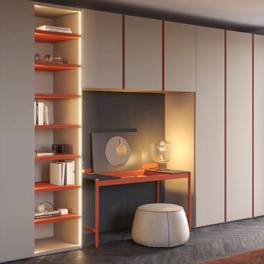 Bridge wardrobe with a depth of 61.2 cm for Wide wardrobes 