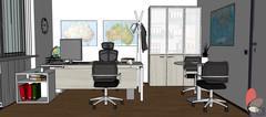 3D design Office 1 - general view