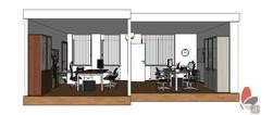 3D design Office 2 - side view