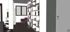 3D Living room/living room design - reading area