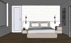  3D Room Design - bed view