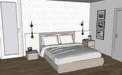  3D Room Design - bed view