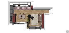 Living/Sitting Room 3D Design Project - plan