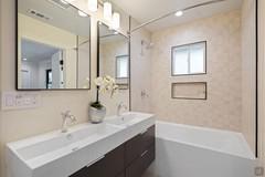 Second master bathroom with double-bath cabinet and 4 drawers