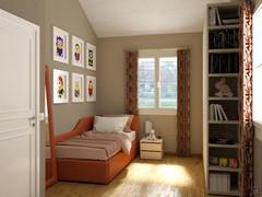 Kids Bedroom 3D Design - render