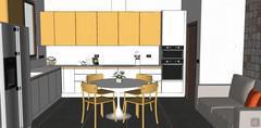 3D Kitchen Design - kitchen view