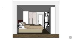 3D room design - side view