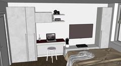 3D room design - studio/tv area