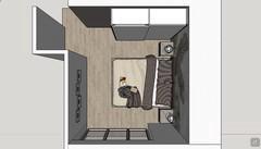 3D design of a master bedroom