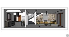 3D Open Space Design - side view