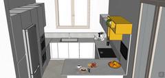 Project for kitchen with peninsula - kitchen view