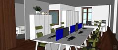 Office 3D Design - view of the working area