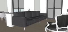 3D Living room/living room design - sofa detail