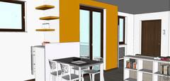 3D Open Space Design - dining area view