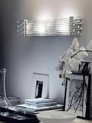 Diadema lamp in rectangular wall version with horizontally staggered glass rods 