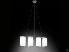 Ricciolo lamp, pendant with 4 white 