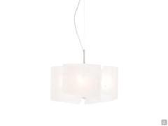 Ricciolo pendant lamp in bent glass