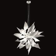 Fred metal pendant lamp with leaves-shaped lampshade