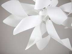 Detail of metal leaves on Fred lampshade