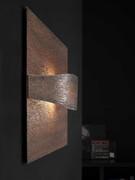 Artistic wall lamp Skin with concealed light in Bronze finish