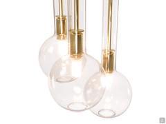 Bulle lamp, pendant version with 3 lightshades