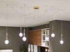 Chandelier Bulle with 6 light points that can be placed in any desired configuration