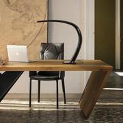 Mamba curved designer table lamp by Cattelan, ideal for illuminating a desk (finish not available)