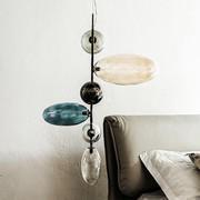 Topaz coloured glass pendant light by Cattelan