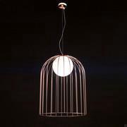 Jengo lamp with copper metal cage