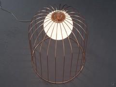 Jengo designer metal lamp - top shot