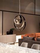 Modern bronze lamp Rodin by Cantori in the pendant model