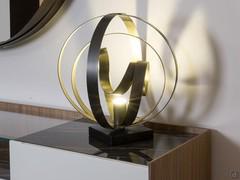 Modern bronze lamp Rodin by Cantori, offered in three models in the elegant bronze finish