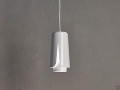 Suspension lamp Tulipa with matte white double diffuser