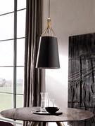 Cantori's elongated pendant lamp Sofia, perfect for spot lighting over the dining table