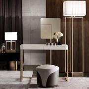 Diogene table lamp in steel and fabric, perfect also for vanity area