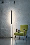 Tablet floor lamp in black painted aluminium